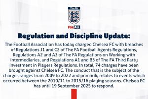 英足总官方：对切尔西提起74项财务指控，涉及2009年-2022年间
